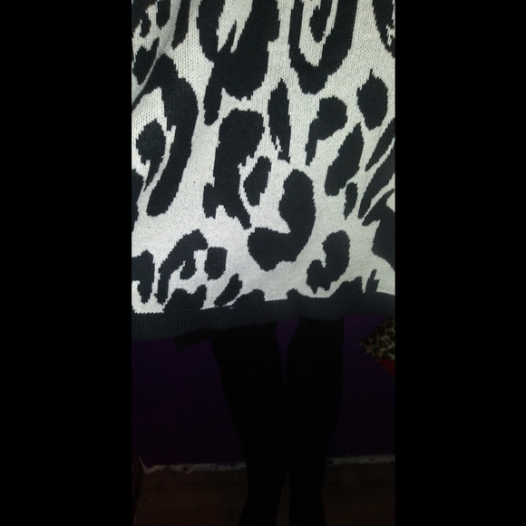 Who What Wear Leopard Sweater Dress - Picture 13 of 14